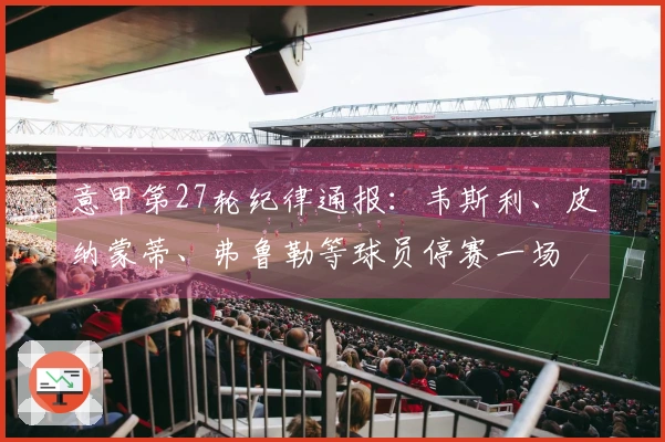意甲第27轮纪律通报：韦斯利、皮纳蒙蒂、弗鲁勒等球员停赛一场